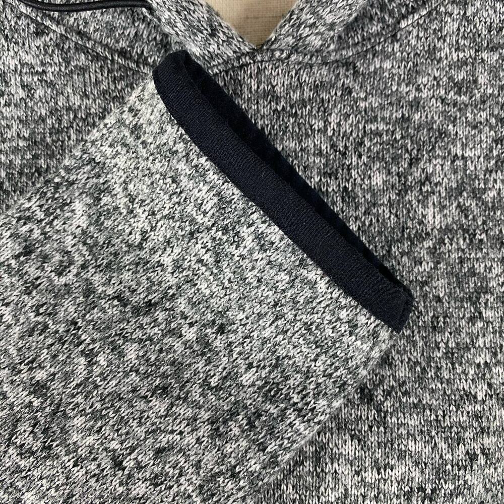 PINK Victoria Secret Crop Hoodie Marled Gray Fleece Lined Womens Sm Sweatshirt - Picture 9 of 14